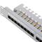 Patch-Panel 1HE 24 RJ45 UTP Cat.6 weiss kamm