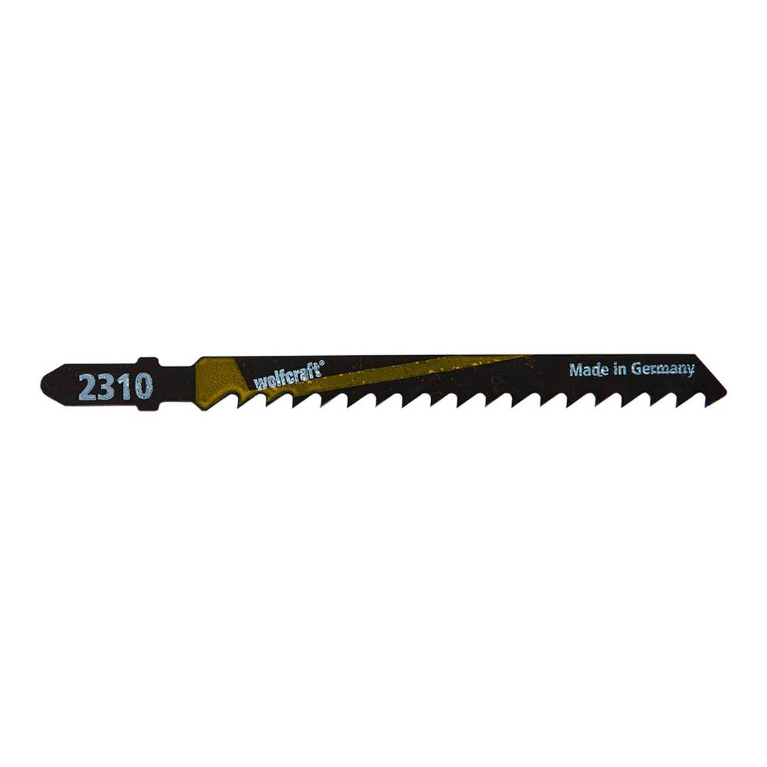 Pack de 2 unités lame de scie pour scie sauteuse HCS avec tige en T 75 mm Wolfcraft 2310000