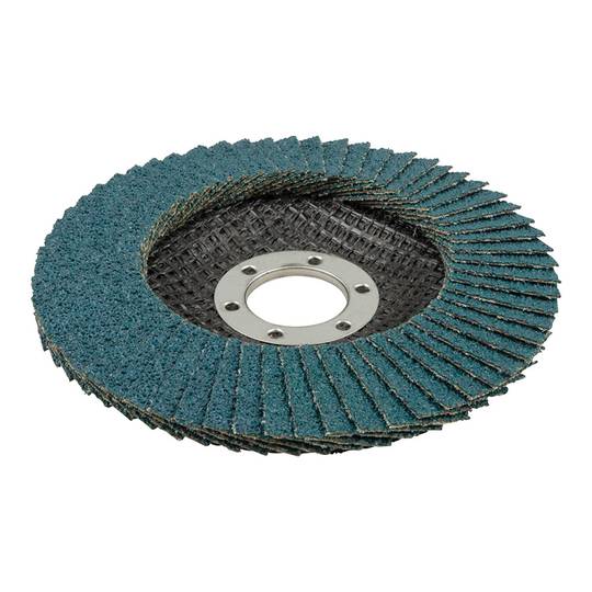 Abrasive flap disc for angle grinders grit 40 with a diameter of 115 mm Wolfcraft 5650000