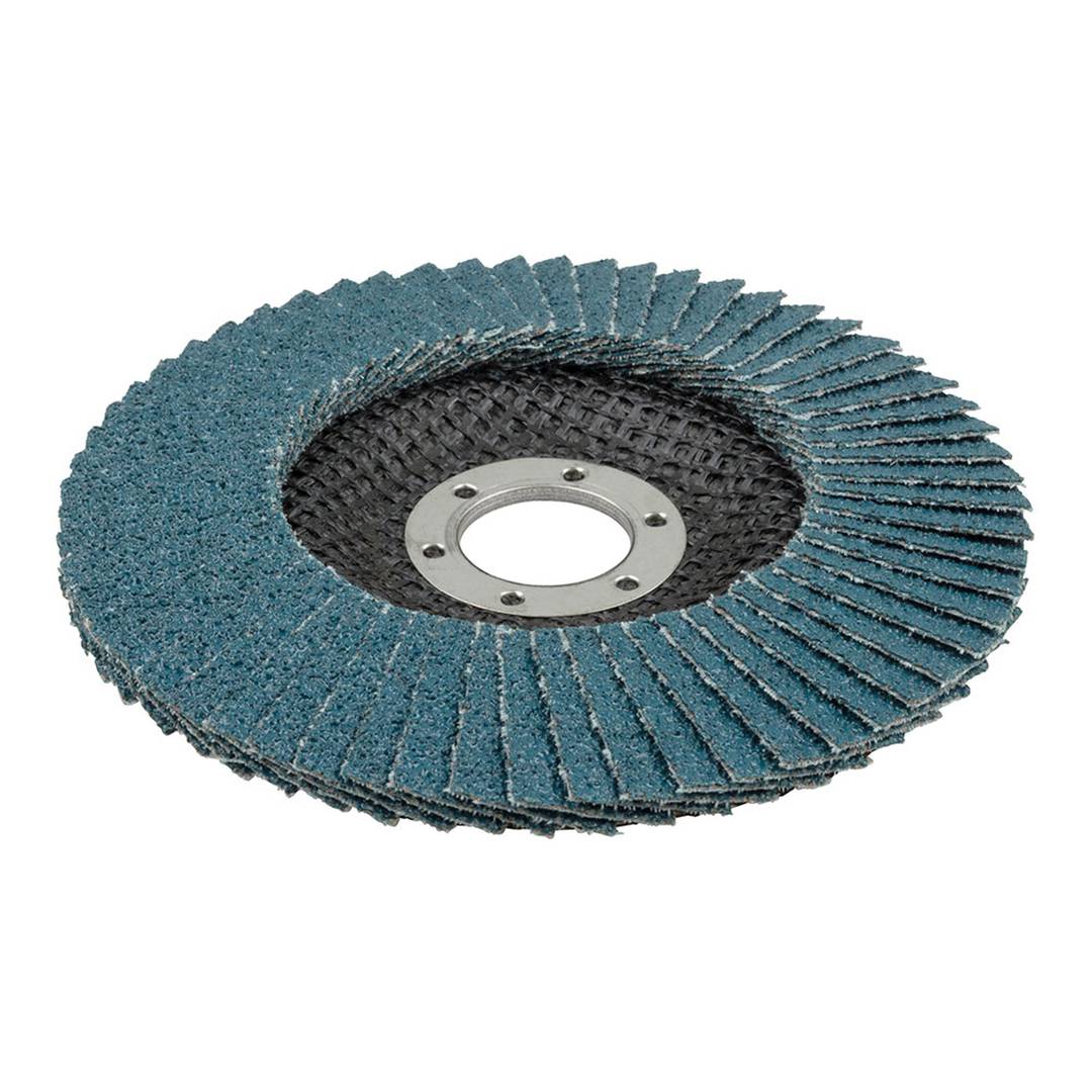 Abrasive flap disc for angle grinders grit 60 with a diameter of 115 mm Wolfcraft 5651000