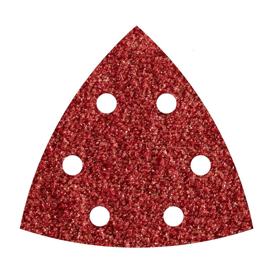 Pack de 5 unitats fulla abrasiva adhesiva amb gra 80 delta de 95 mm Wolfcraft 1852000
