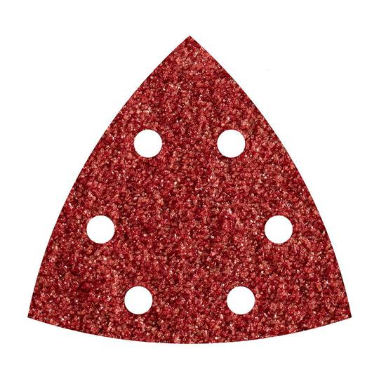 Pack de 5 unitats fulla abrasiva adhesiva amb gra 80 delta de 95 mm Wolfcraft 1852000