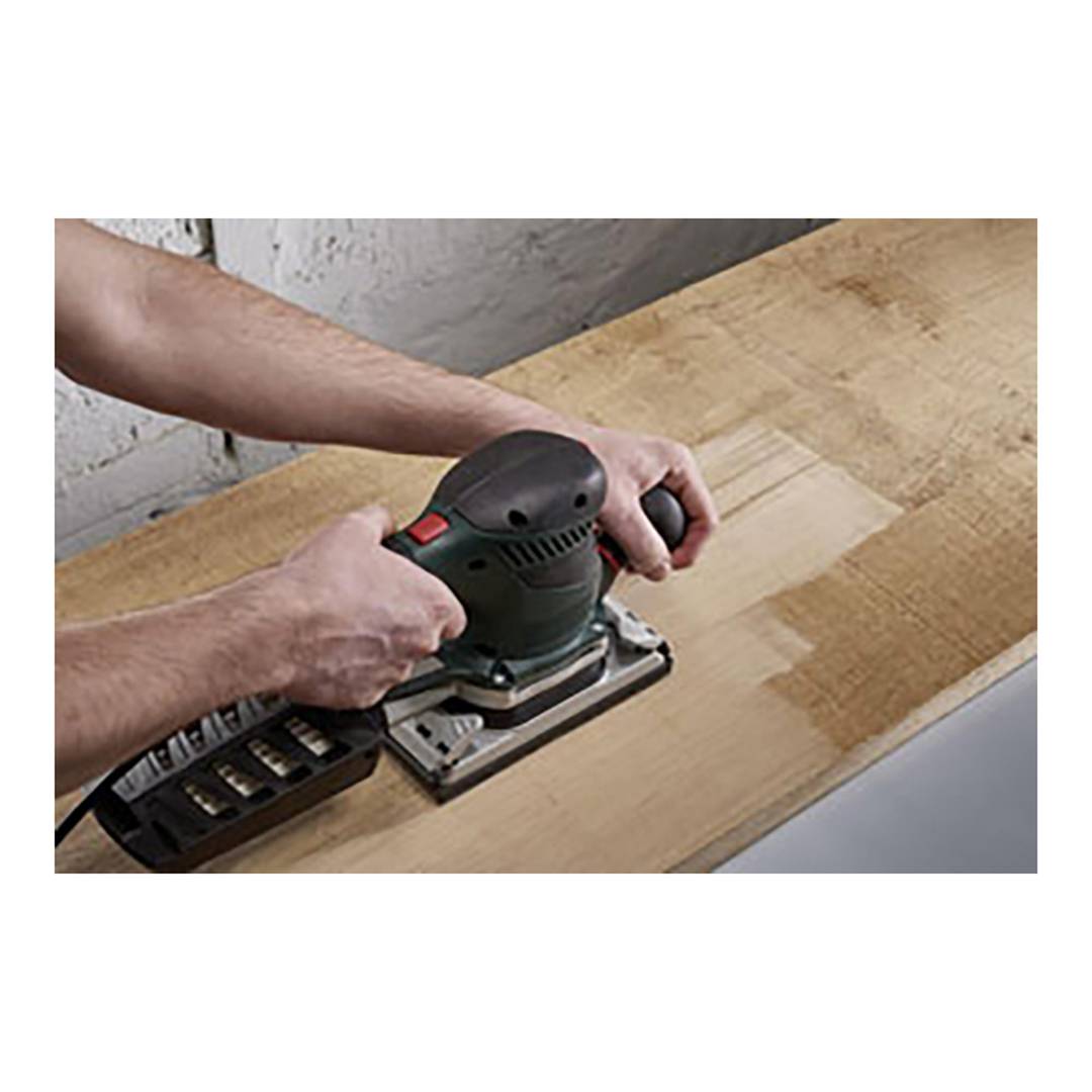Pack of 10 units corundum adhesive sanding sheet with grain 80 of 93x185mm Wolfcraft 1767000