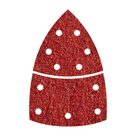 Pack de 10 unitats fulla abrasiva adhesiva de dues peces amb gra 120 Wolfcraft 1814000