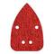 Pack de 10 unitats fulla adhesiva corindó amb gra 120 peforades 96x136 mm Wolfcraft 1763000
