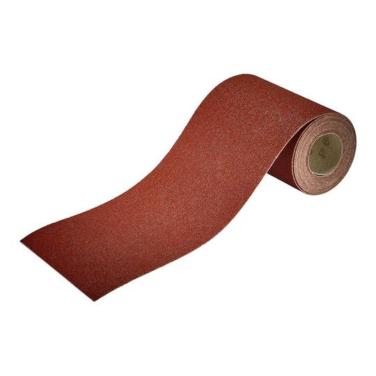 Rotlle de paper abrasiu adhesiu per a fusta i metall amb gra 80 de 4x115mm Wolfcraft 1740000