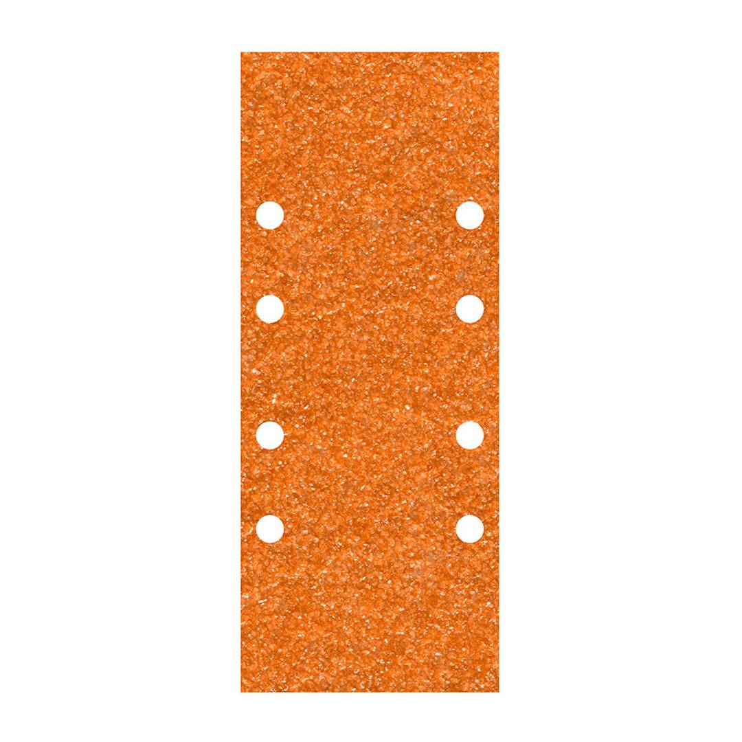 Pack de 5 unités de papier abrasif au corindon avec grain 120 de 93x230mm Wolfcraft 1963000