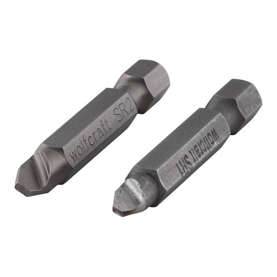 Pacote de 2 unidades de ponta de parafuso com perfil defeituoso Wolfcraft 2982000