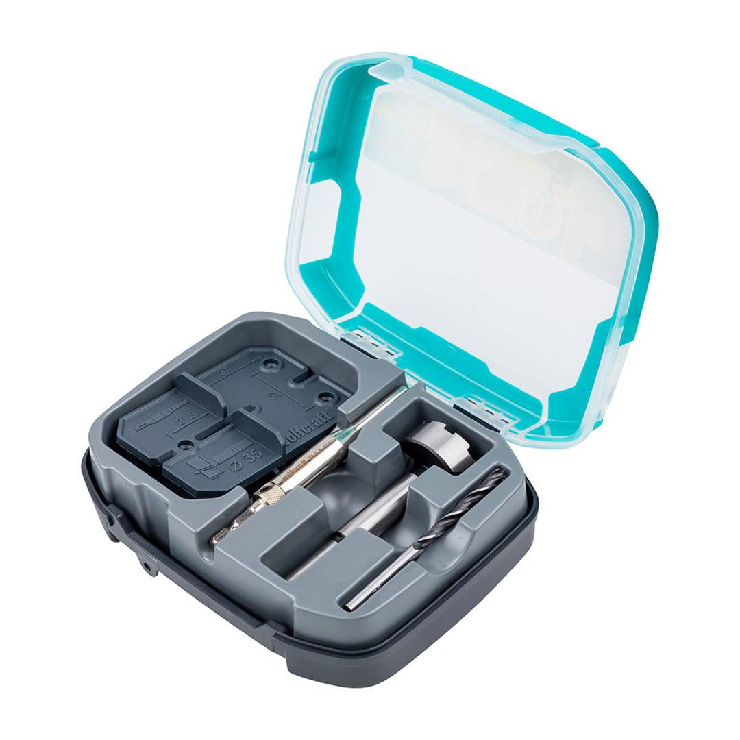 Kit of 5 accessories for installation of 35mm hinge Wolfcraft 4656000