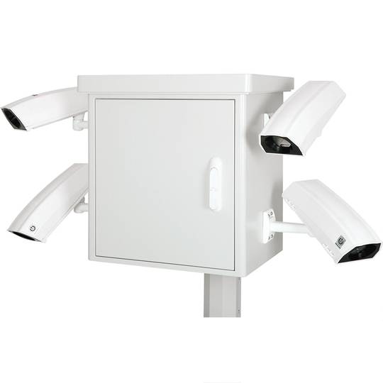 Armari de seguretat blindat per a 4 càmeres tipus pal 600 x 450 x 715
