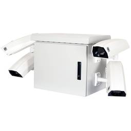 Armário de segurança para 4 câmeras tipo poste 575 x 425 x 540
