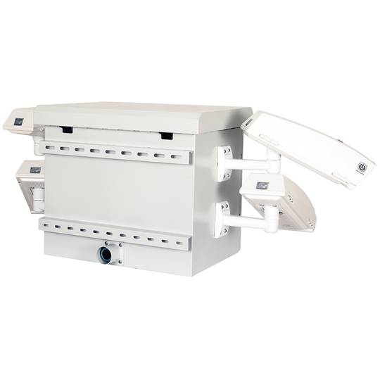 Security cabinet for 4 post type cameras 575 x 425 x 540