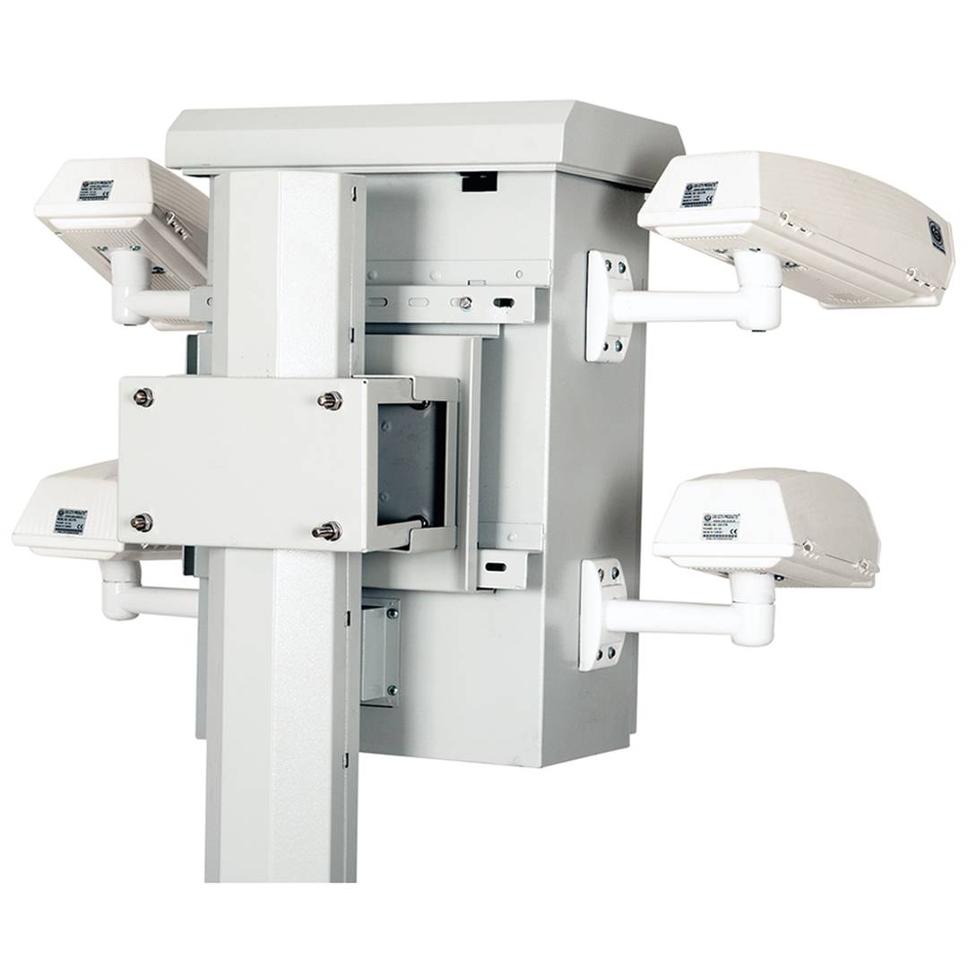 Armari de seguretat per a 4 càmeres tipus pal 425 x 275 x 700