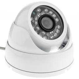 Cámara domo 700TVL metálica 24 LED 70x93mm blanca
