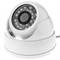 Dome Kamera 700TVL metallic 24 LED 70x93mm weiß