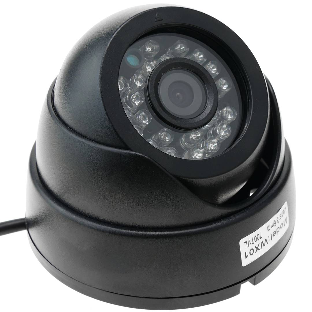 Cámara domo 700TVL plástico 24 LED 70x93mm