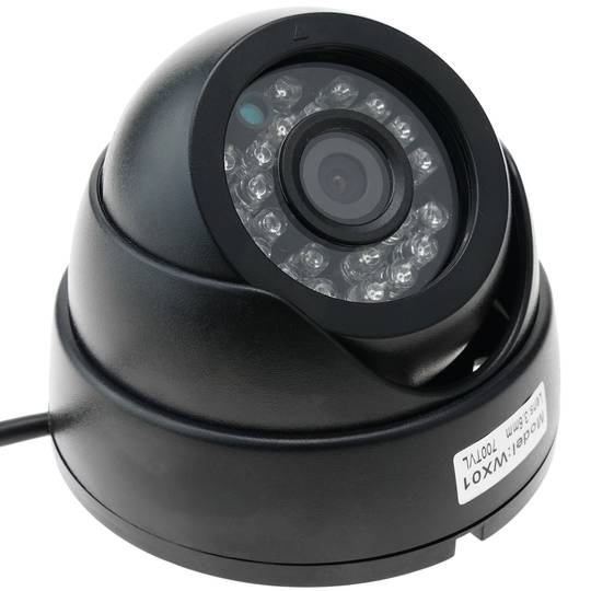 Cámara domo 700TVL plástico 24 LED 70x93mm