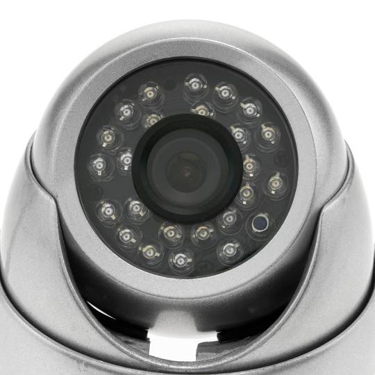 Metall-Dome-Kamera 700TVL 24 LED 70x93mm