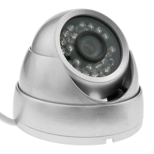 Metall-Dome-Kamera 700TVL 24 LED 70x93mm