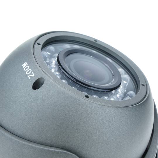 Cámara domo 700TVL metal 1/4 36 LED 85x118mm metálica