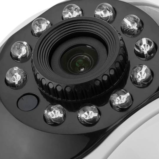 Telecamera di sorveglianza wifi a 360º con visione notturna a infrarossi