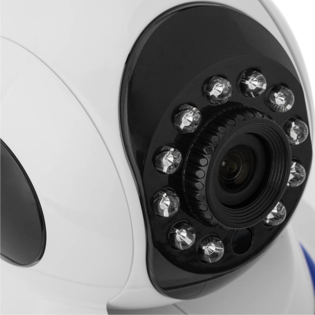 Telecamera di sorveglianza wifi a 360º con visione notturna a infrarossi