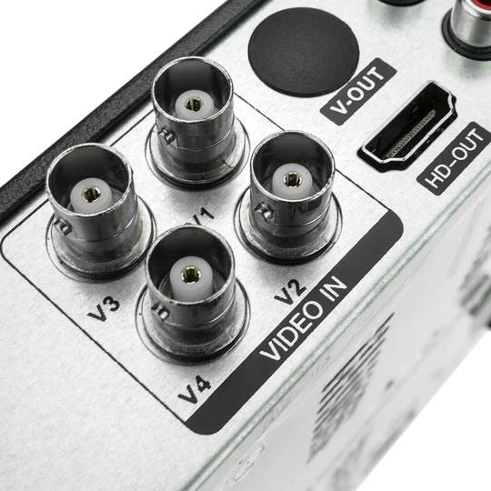 Kit de videovigilancia DVR con 4 cámaras domo compatible HDMI VGA CVBS IP