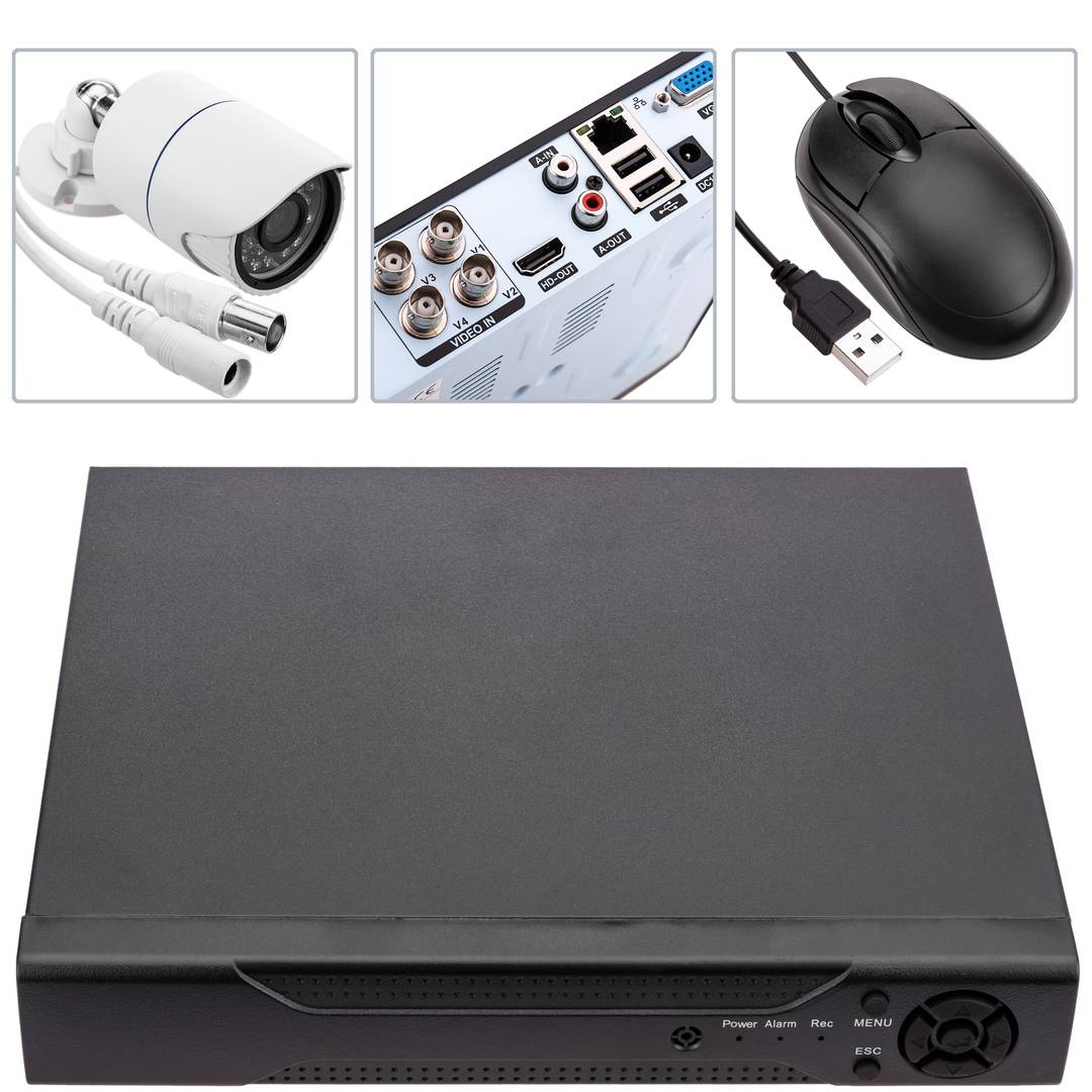 Videoüberwachung DVR Kit mit 4 unterstützt Kameras IP kompatible HDMI VGA CVBS