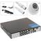 Kit vídeo vigilância DVR com 8 câmeras domo compatível HDMI VGA CVBS IP