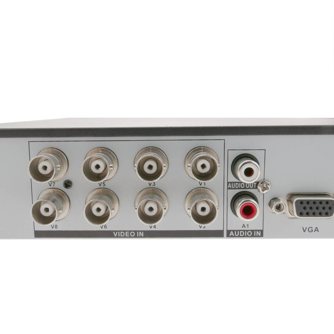 Kit video sorveglianza DVR con 8 camere piedistallo compatibili HDMI VGA CVBS IP