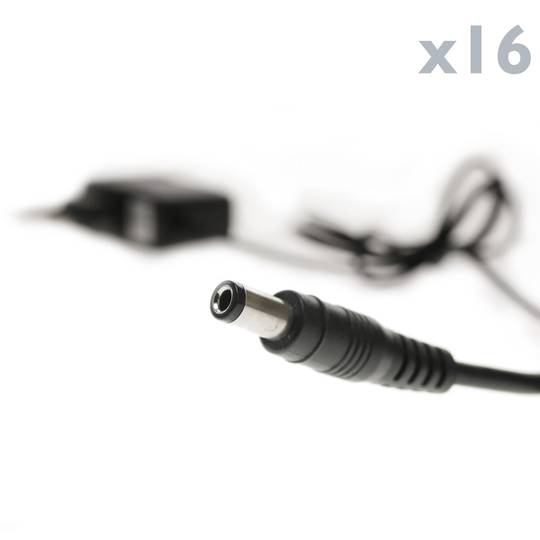 Kit de vídeo vigilància DVR amb 16 càmeres peanya compatible HDMI VGA CVBS IP