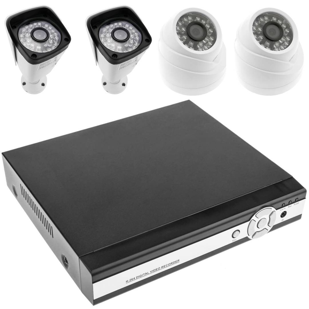 Videoüberwachung DVR Kit mit 4 unterstützt und domo Kameras kompatible IP HDMI VGA CVBS RS485
