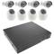 Kit de vídeo vigilància DVR amb 8 càmeres peanya i domo compatible HDMI VGA CVBS IP RS485