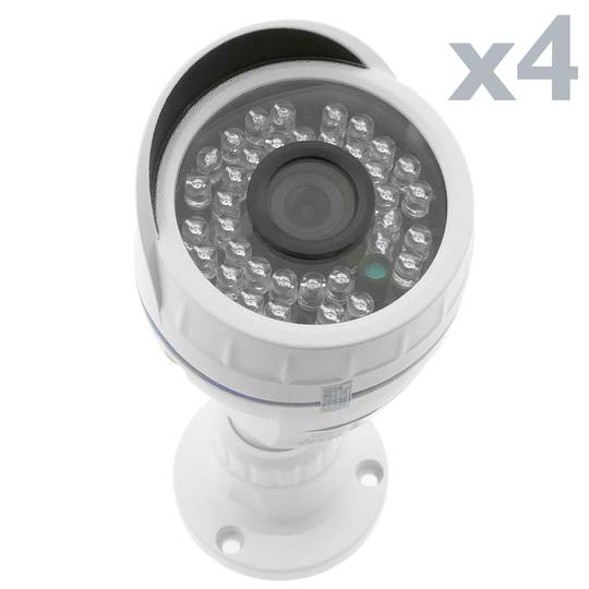 Kit de vídeo vigilància DVR amb 8 càmeres peanya i domo compatible HDMI VGA CVBS IP RS485
