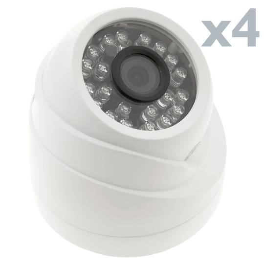 Kit de vídeo vigilància DVR amb 8 càmeres peanya i domo compatible HDMI VGA CVBS IP RS485