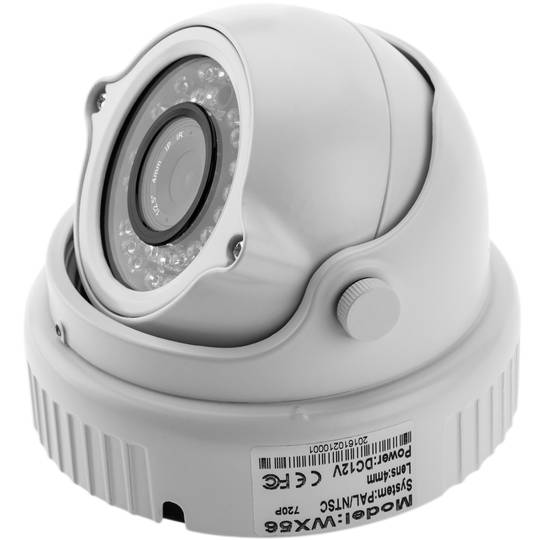 H.264 IP Caméra NVR CMOS Dome 1Mpixel 123x87mm Network Video Recorder CCTV avec PoE