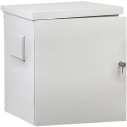 9HE 19" Outdoor-Rackscharank IP55 Weiß SOHORack GO 600x600x550 mm