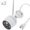 NVR video surveillance system with 2 automatic wireless cameras with light 1080p H.264