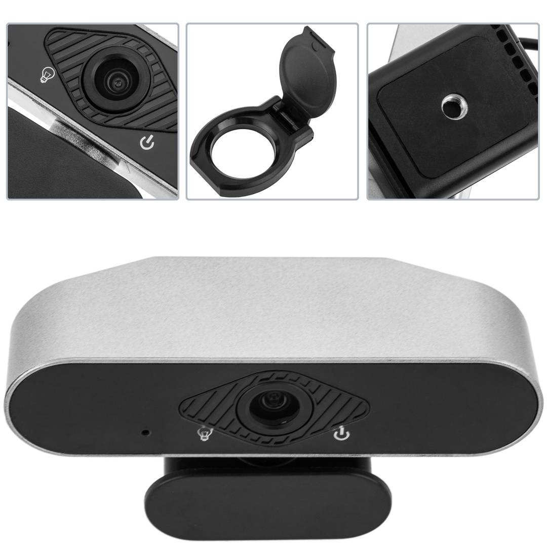 Webcam de vídeo HD 1080P com microfone embutido 99 x 30 x 25 mm