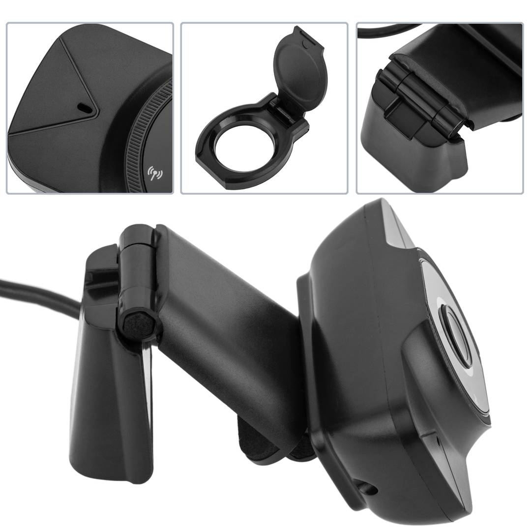 1080P HD Video Webcam with Built-in Microphone 80 x 32 x 32mm