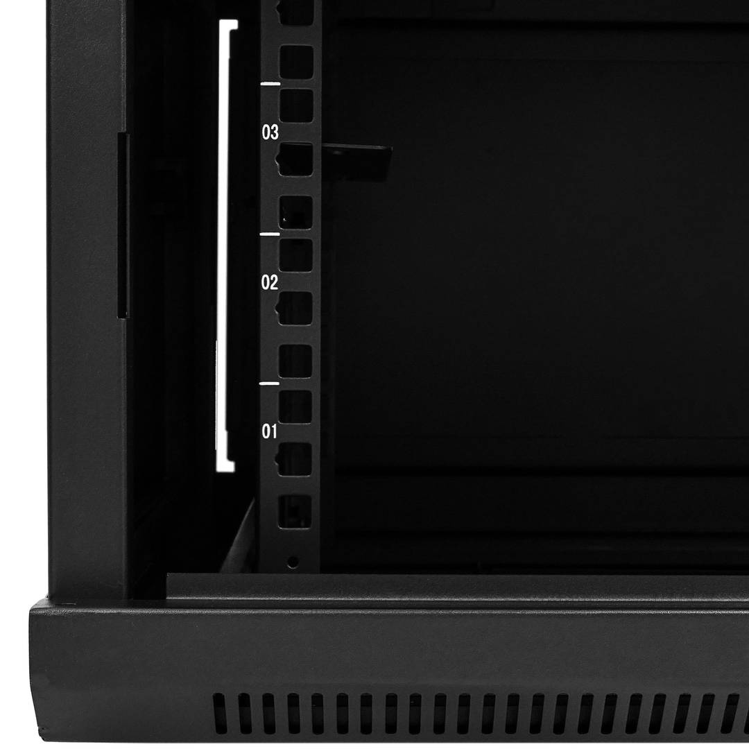 Server rack cabinet 19 inch 6U 600x450x370mm wallmount SOHORack by  RackMatic - Cablematic