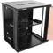 Szafa rack 19 mural 12U czarny SOHOrack 540x450x580 mm z tacą 255 mm i wentylatorem