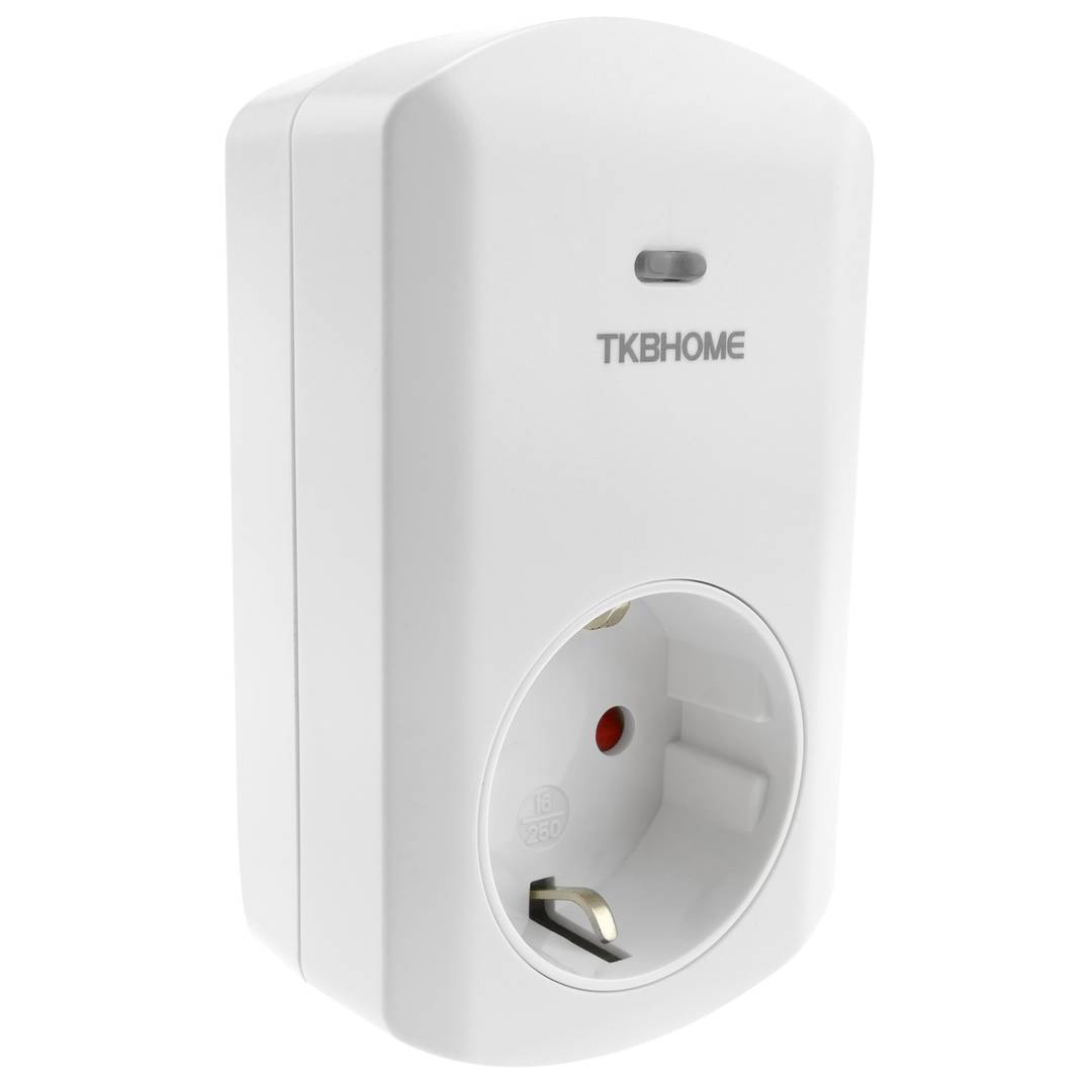 Spina schuko wireless Z-Wave 300W 230VAC bianca con regolazione dell'intensità