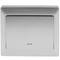 Interruptor 80x80mm sem fio Z-Wave 6A 230VAC simples prata