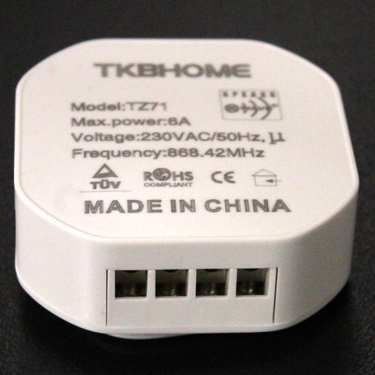 Módulo inalámbrico Z-Wave 6A 230VAC 2X - Cablematic