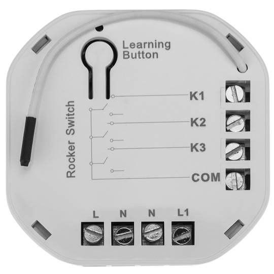 Módulo inalámbrico Z-Wave 6A 230VAC 3X