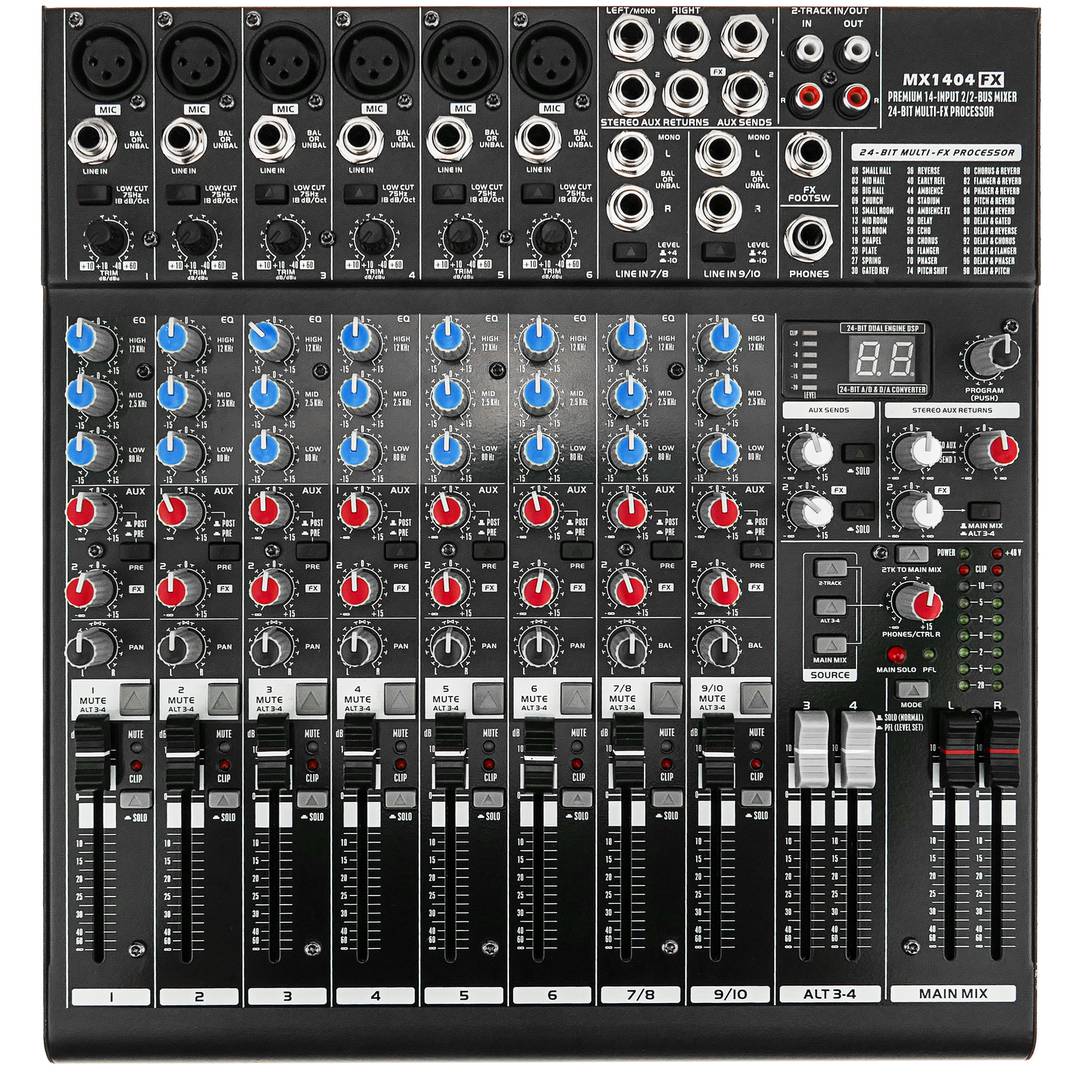 Mixer audio 8 canali MX1404FX