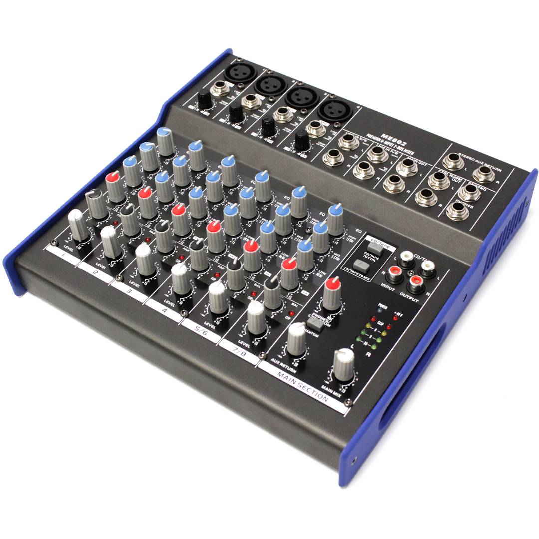 ME802 4-kanaals audiomixer