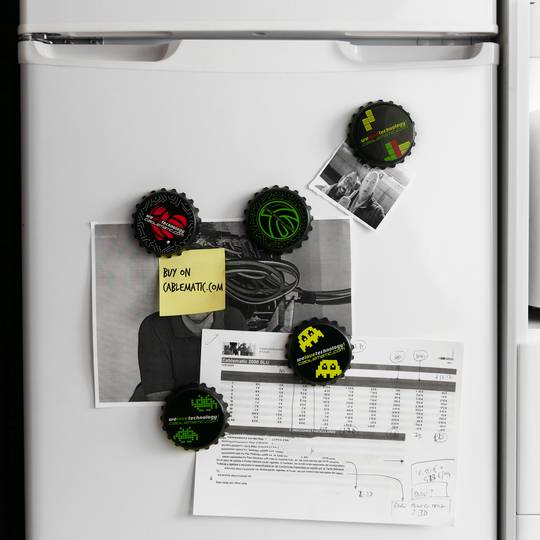 Ouvre-bouteille magnétique pour réfrigérateur ensemble complet de 5 feuilles