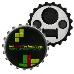 Magnetic bottle opener for fridge of Blocks model
